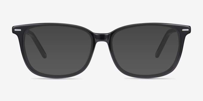 Seapoint Black AcetateEyeglass Frames from EyeBuyDirect, with Tinted Lenses