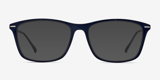 Thursday Navy PlasticEyeglass Frames from EyeBuyDirect, with Tinted Lenses