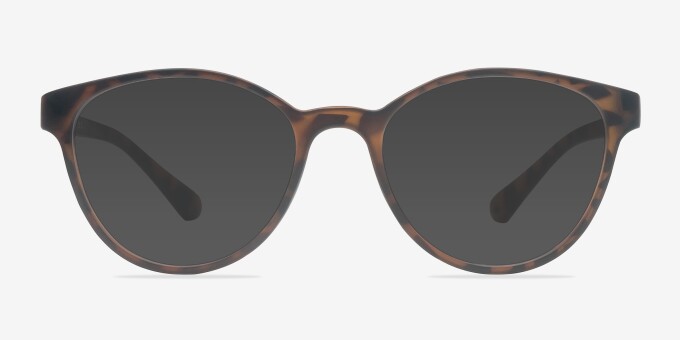 Palette Matte Leopard PlasticEyeglass Frames from EyeBuyDirect, with Tinted Lenses