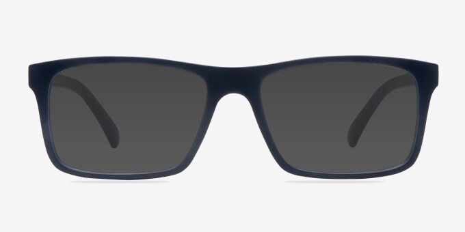 Persian Matte Navy PlasticEyeglass Frames from EyeBuyDirect, with Tinted Lenses