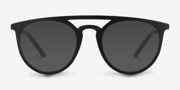 Fiasco Matte Navy PlasticEyeglass Frames from EyeBuyDirect, with Tinted Lenses