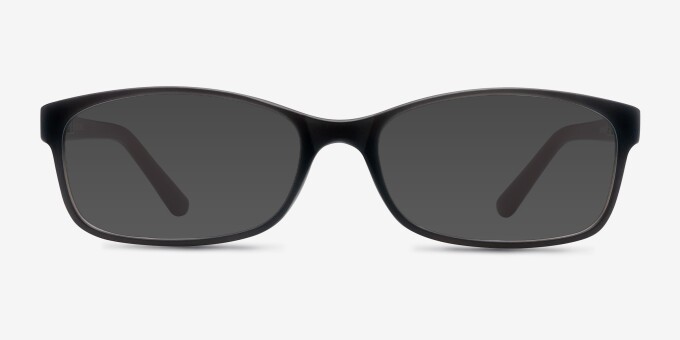 Beads Matte Gray PlasticEyeglass Frames from EyeBuyDirect, with Tinted Lenses