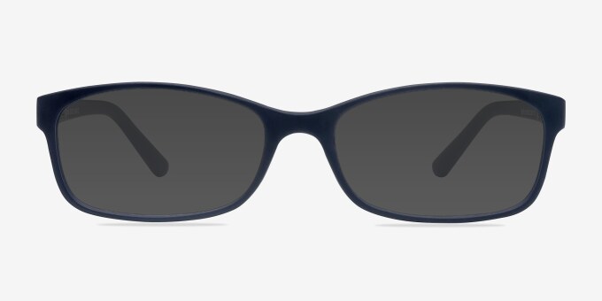 Beads Matte Navy PlastiqueMontures de lunettes de vue d'EyeBuyDirect, Avec des Verres Teintés