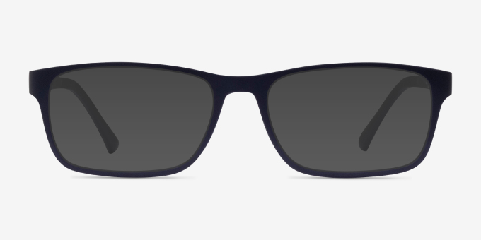 Firefly Matte Navy PlasticEyeglass Frames from EyeBuyDirect, with Tinted Lenses