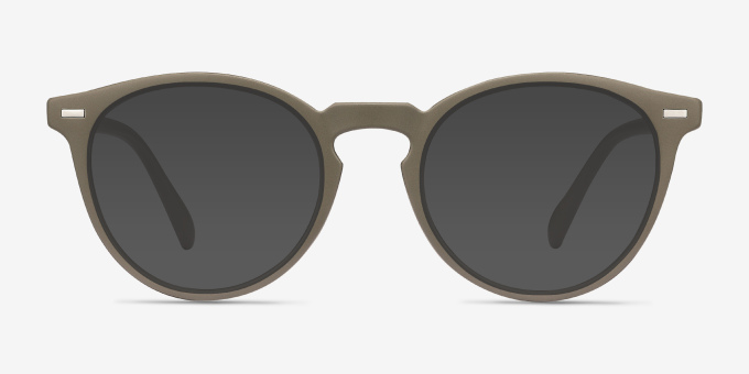 Peninsula Matte Green PlasticEyeglass Frames from EyeBuyDirect, with Tinted Lenses