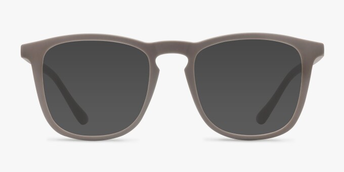 Central Light Brown PlasticEyeglass Frames from EyeBuyDirect, with Tinted Lenses
