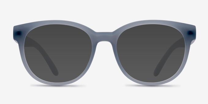 Grace Matte Blue PlastiqueMontures de lunettes de vue d'EyeBuyDirect, Avec des Verres Teintés