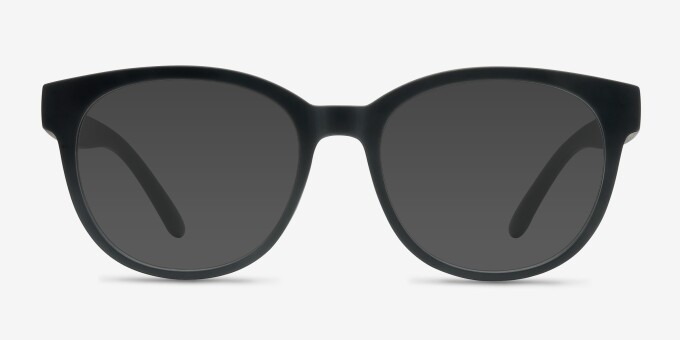 Grace Matte Black PlasticEyeglass Frames from EyeBuyDirect, with Tinted Lenses