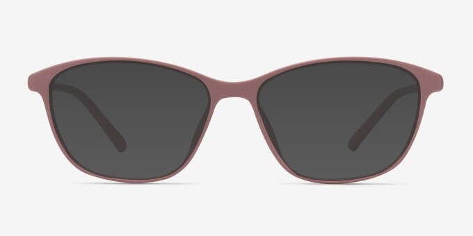 District Matte Pink PlasticEyeglass Frames from EyeBuyDirect, with Tinted Lenses