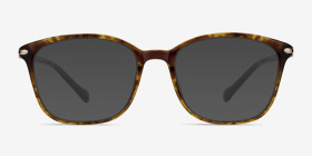 Nola Brun Métal Montures de lunettes de vue d'EyeBuyDirect, with Tinted Lenses