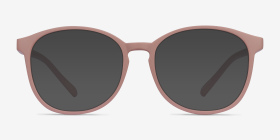 Dutchess Matte Pink Plastique Montures de lunettes de vue d'EyeBuyDirect, with Tinted Lenses