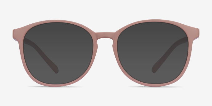 Dutchess Matte Pink PlasticEyeglass Frames from EyeBuyDirect, with Tinted Lenses
