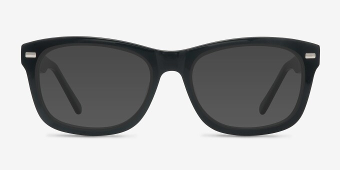Cage Black AcetateEyeglass Frames from EyeBuyDirect, with Tinted Lenses