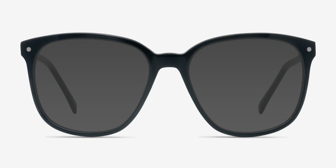 Lisbon Black AcetateEyeglass Frames from EyeBuyDirect, with Tinted Lenses