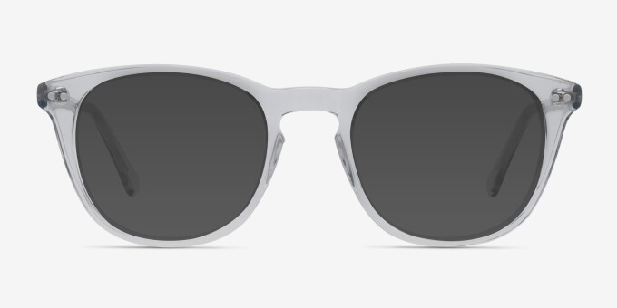 New Day Clear AcetateEyeglass Frames from EyeBuyDirect, with Tinted Lenses
