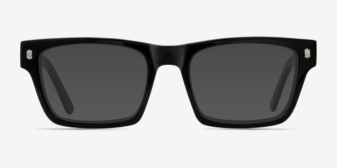 Mike Black AcetateEyeglass Frames from EyeBuyDirect, with Tinted Lenses
