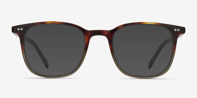 Sequence Charred Quartz AcetateEyeglass Frames from EyeBuyDirect, with Tinted Lenses