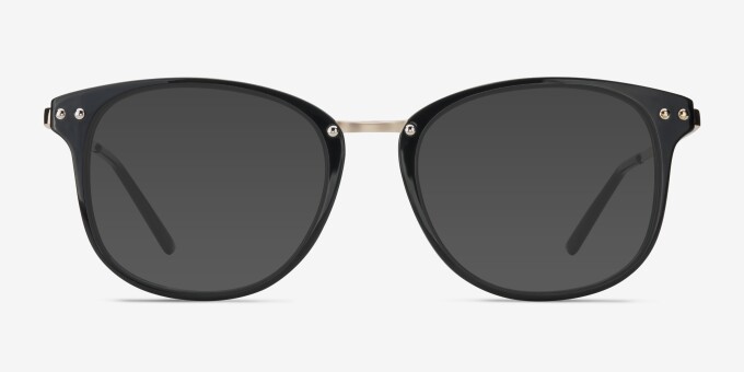 Cosmo Black Plastic, MetalEyeglass Frames from EyeBuyDirect, with Tinted Lenses