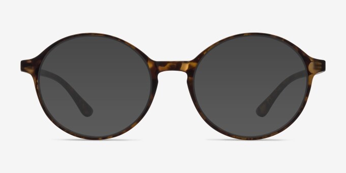 Poetic Matte Tortoise PlasticEyeglass Frames from EyeBuyDirect, with Tinted Lenses