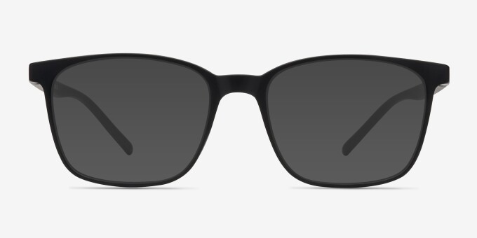 Soul Black PlasticEyeglass Frames from EyeBuyDirect, with Tinted Lenses