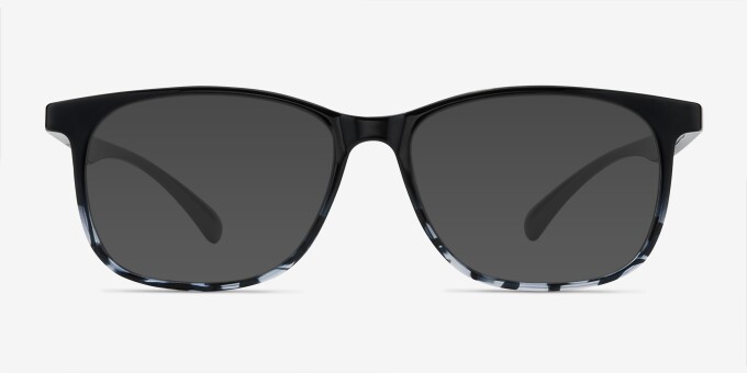 Character Black Navy PlastiqueMontures de lunettes de vue d'EyeBuyDirect, Avec des Verres Teintés
