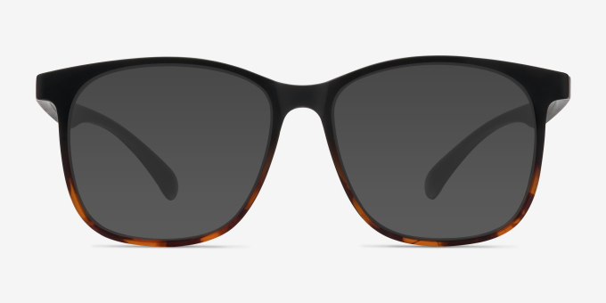 Character Black Tortoise PlastiqueMontures de lunettes de vue d'EyeBuyDirect, Avec des Verres Teintés