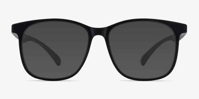 Character Matte Black PlasticEyeglass Frames from EyeBuyDirect, with Tinted Lenses