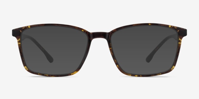 Northern Golden Tortoise MetalEyeglass Frames from EyeBuyDirect, with Tinted Lenses