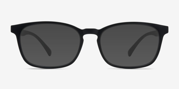 Forest Matte Black PlasticEyeglass Frames from EyeBuyDirect, with Tinted Lenses