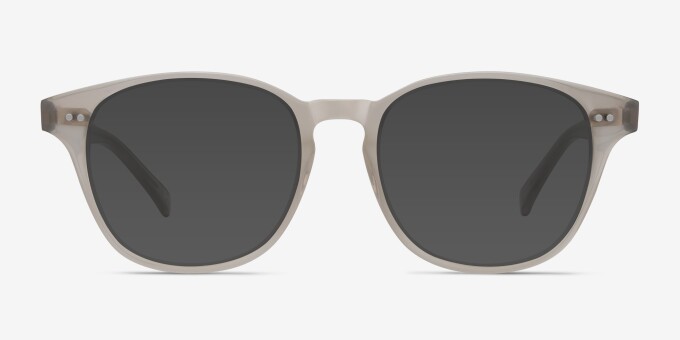 Lucid Clear Gray AcetateEyeglass Frames from EyeBuyDirect, with Tinted Lenses