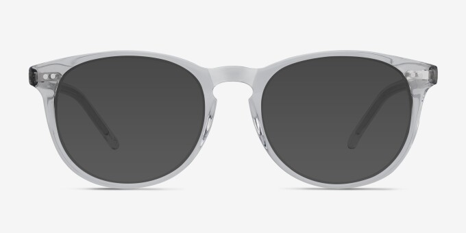 Aura Translucent AcetateEyeglass Frames from EyeBuyDirect, with Tinted Lenses