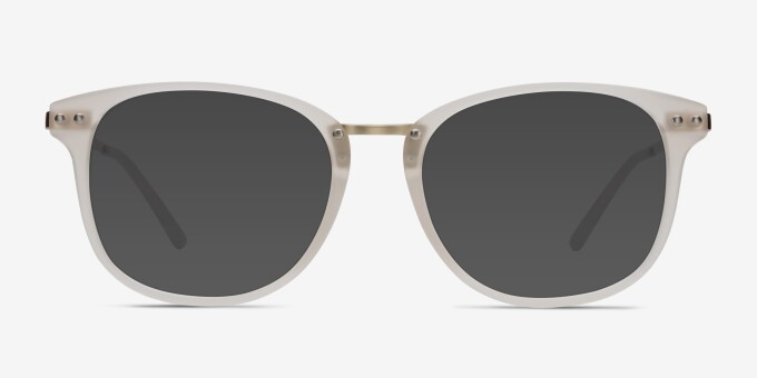 Cosmo White Plastic, MetalEyeglass Frames from EyeBuyDirect, with Tinted Lenses