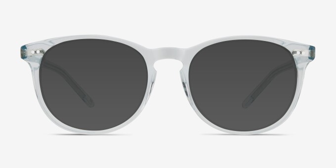 Aura Celeste AcetateEyeglass Frames from EyeBuyDirect, with Tinted Lenses