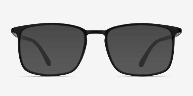 Structure Noir PlastiqueMontures de lunettes de vue d'EyeBuyDirect, Avec des Verres Teintés