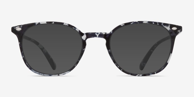 Hubris Black Floral PlasticEyeglass Frames from EyeBuyDirect, with Tinted Lenses