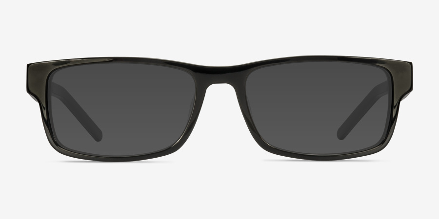 Aidan Rectangle Black Full Rim Eyeglasses | Eyebuydirect