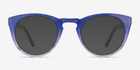 Lynx Bleu Acétate Montures de lunettes de vue d'EyeBuyDirect, with Tinted Lenses