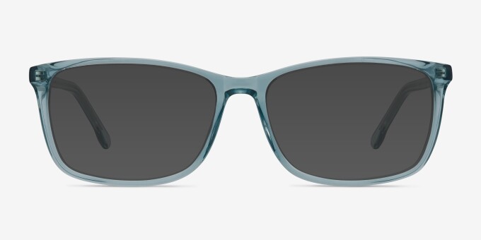 Constellation Clear Blue AcetateEyeglass Frames from EyeBuyDirect, with Tinted Lenses