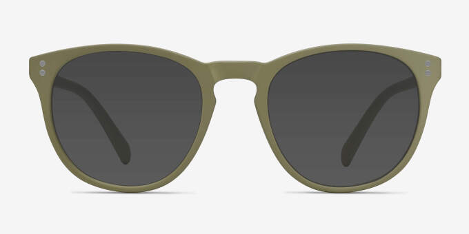 Legendary Green PlasticEyeglass Frames from EyeBuyDirect, with Tinted Lenses
