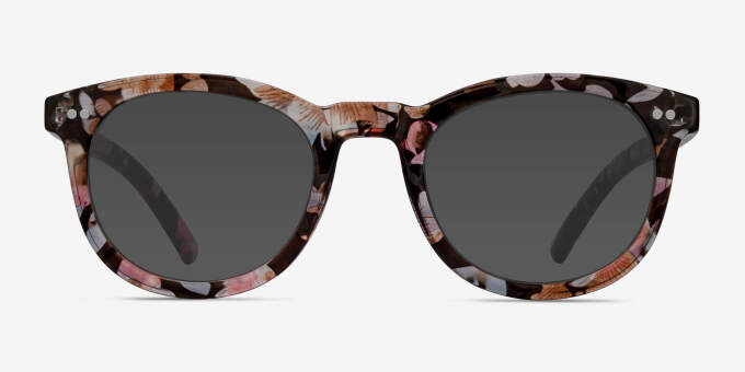 Solar Floral PlasticEyeglass Frames from EyeBuyDirect, with Tinted Lenses