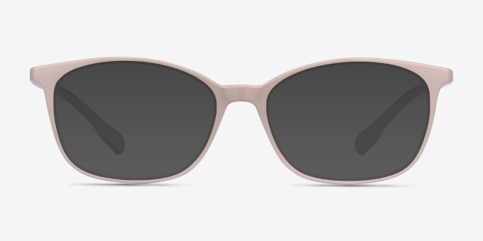 Glider Gray PlasticEyeglass Frames from EyeBuyDirect, with Tinted Lenses
