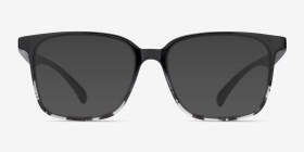 Blocks Black Clear Plastique Montures de lunettes de vue d'EyeBuyDirect, with Tinted Lenses