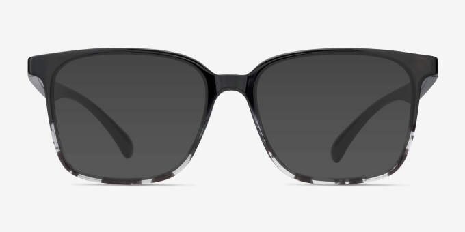 Blocks Black Clear PlasticEyeglass Frames from EyeBuyDirect, with Tinted Lenses