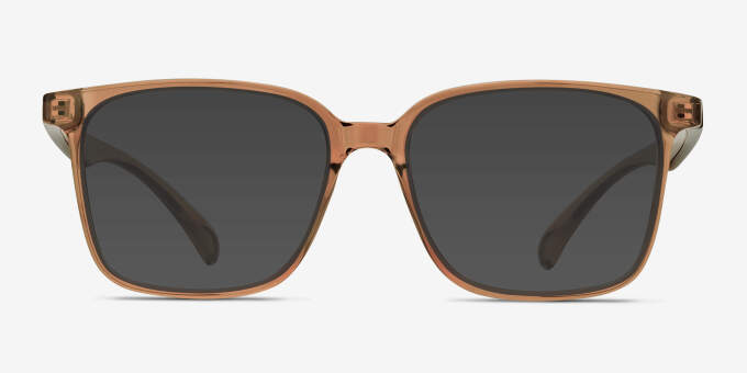Blocks Square Clear Brown Full Rim Eyeglasses | Eyebuydirect