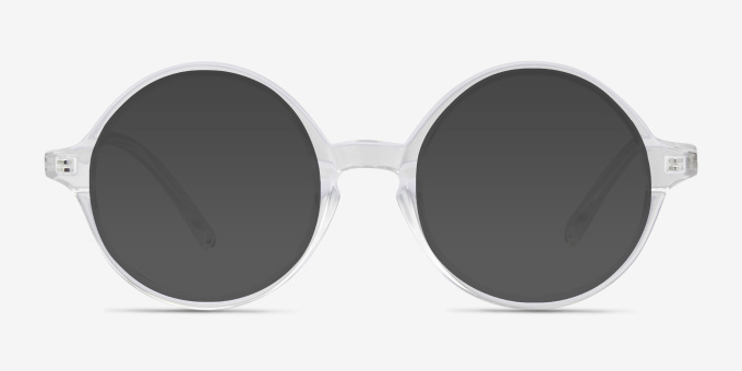 Years Clear PlasticEyeglass Frames from EyeBuyDirect, with Tinted Lenses