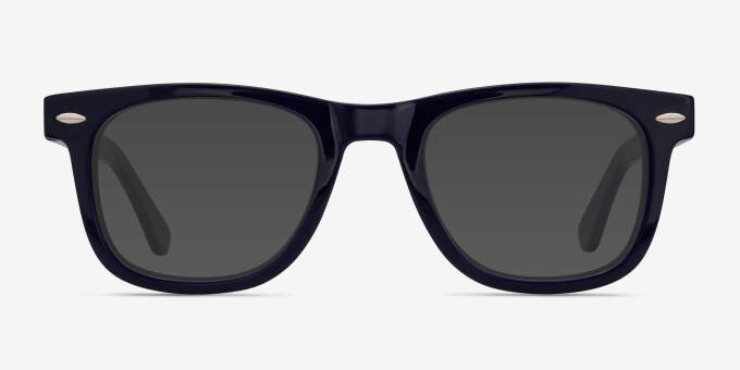 Blizzard Navy AcetateEyeglass Frames from EyeBuyDirect, with Tinted Lenses