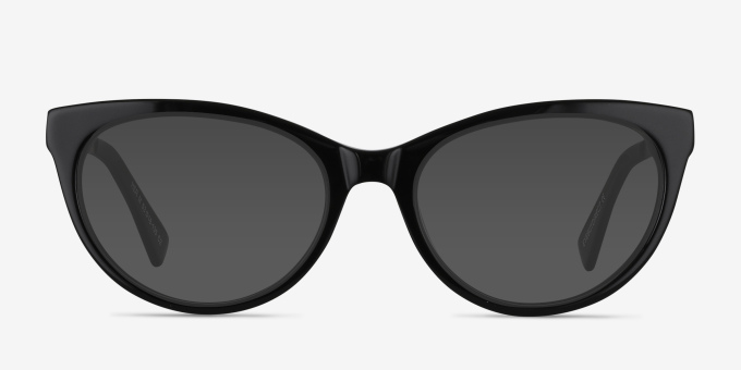 Her Black Acetate, MetalEyeglass Frames from EyeBuyDirect, with Tinted Lenses