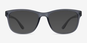 Milo Matte Gray Plastique Montures de lunettes de vue d'EyeBuyDirect, with Tinted Lenses