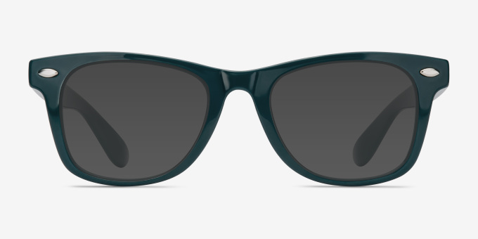 Atlee Green PlasticEyeglass Frames from EyeBuyDirect, with Tinted Lenses