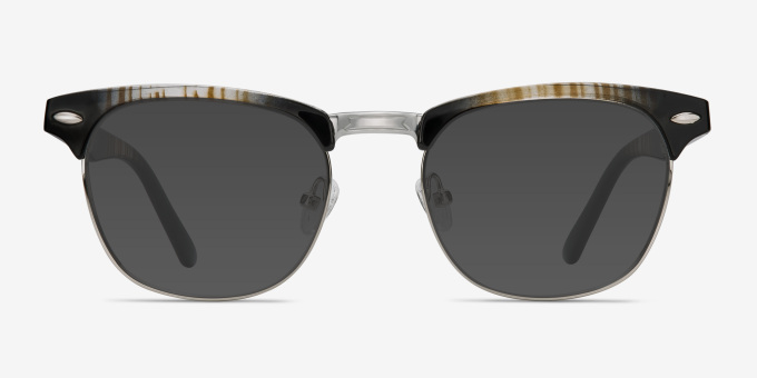 Coexist Striped MetalEyeglass Frames from EyeBuyDirect, with Tinted Lenses